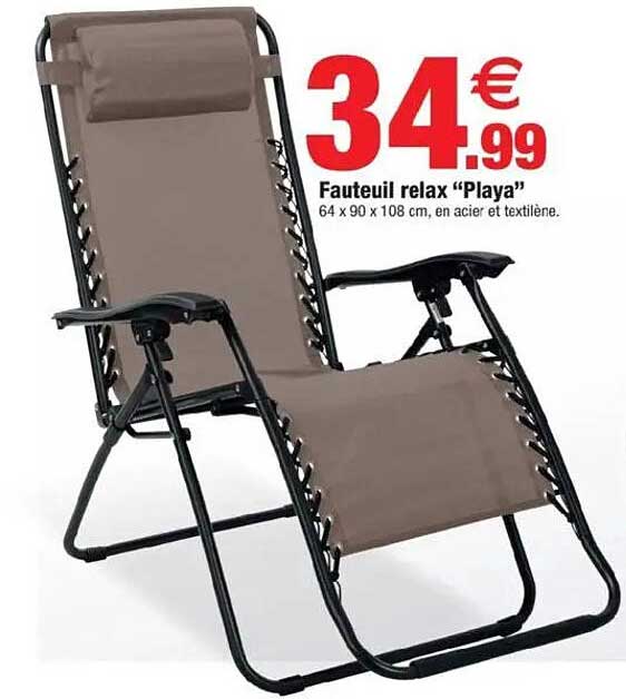Fauteuil relax "Playa"