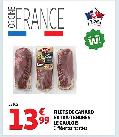 FILETS DE CANARD EXTRA-TENDRES LE GAULOIS