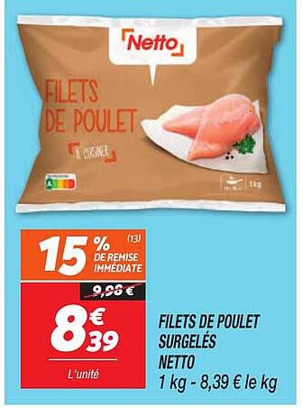 FILETS DE POULET SURGELÉS