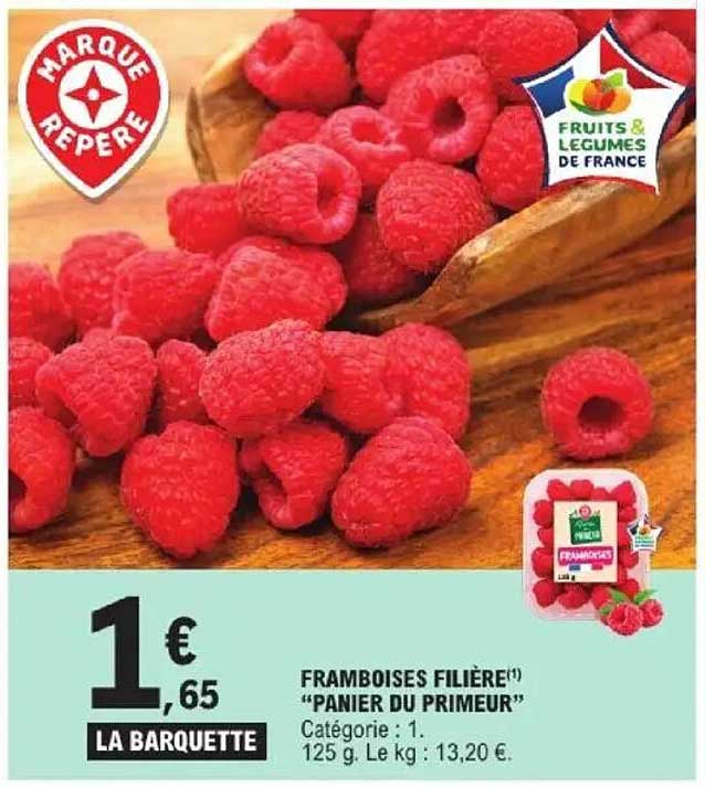FRAMBOISES FILIÈRE "PANIER DU PRIMEUR"