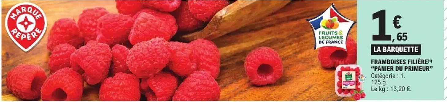 Framboises Filière "Panier du Primeur"