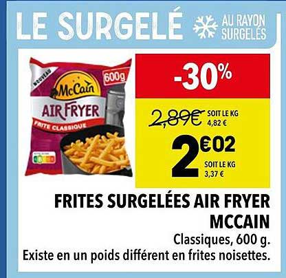 FRITES SURGELÉES AIR FRYER MCCAIN