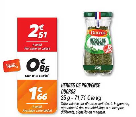 HERBES DE PROVENCE DUCROS