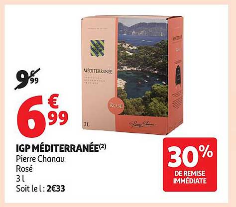 IGP MÉDITERRANÉE Pierre Chanau Rosé 3 L