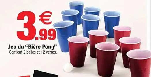 Jeu du "Bière Pong"