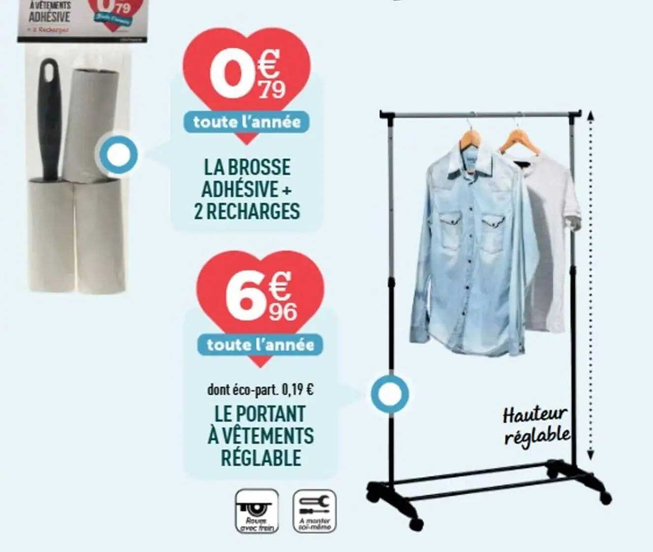 LA BROSSE ADHÉSIVE + 2 RECHARGES