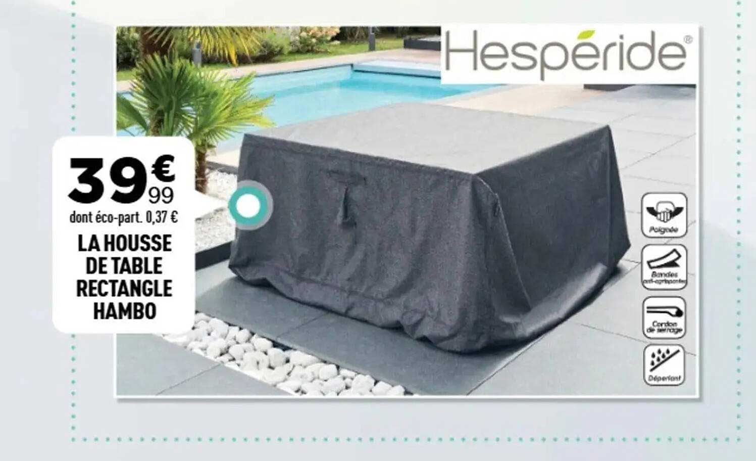 LA HOUSSE DE TABLE RECTANGLE HAMBO