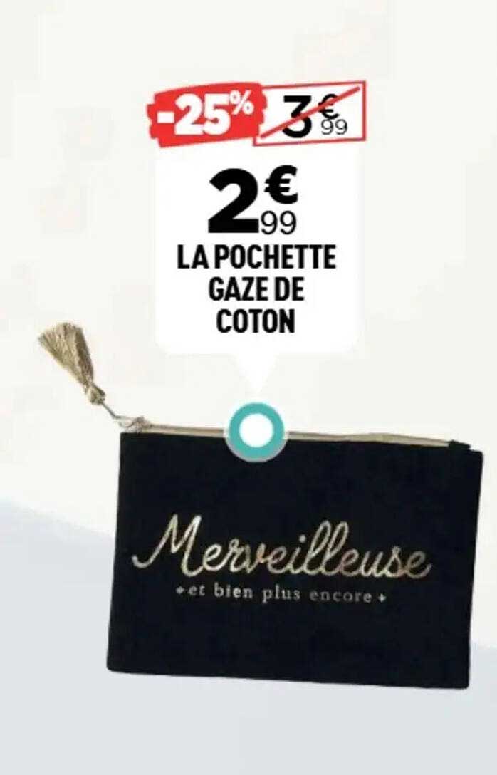 LA POCHETTE GAZE DE COTON