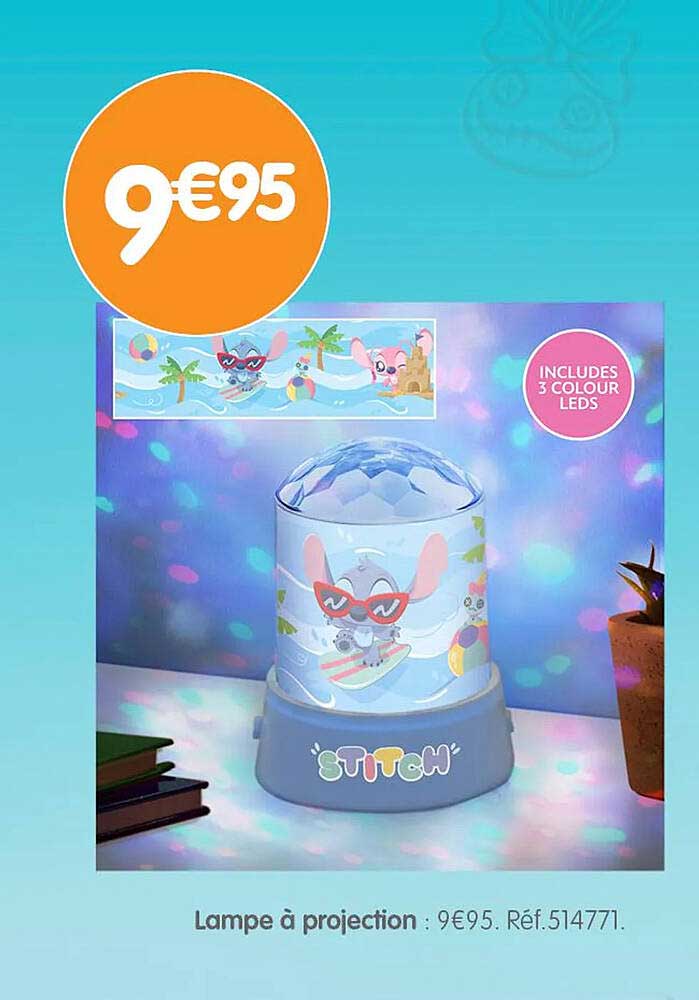 Lampe à projection : 9€95
