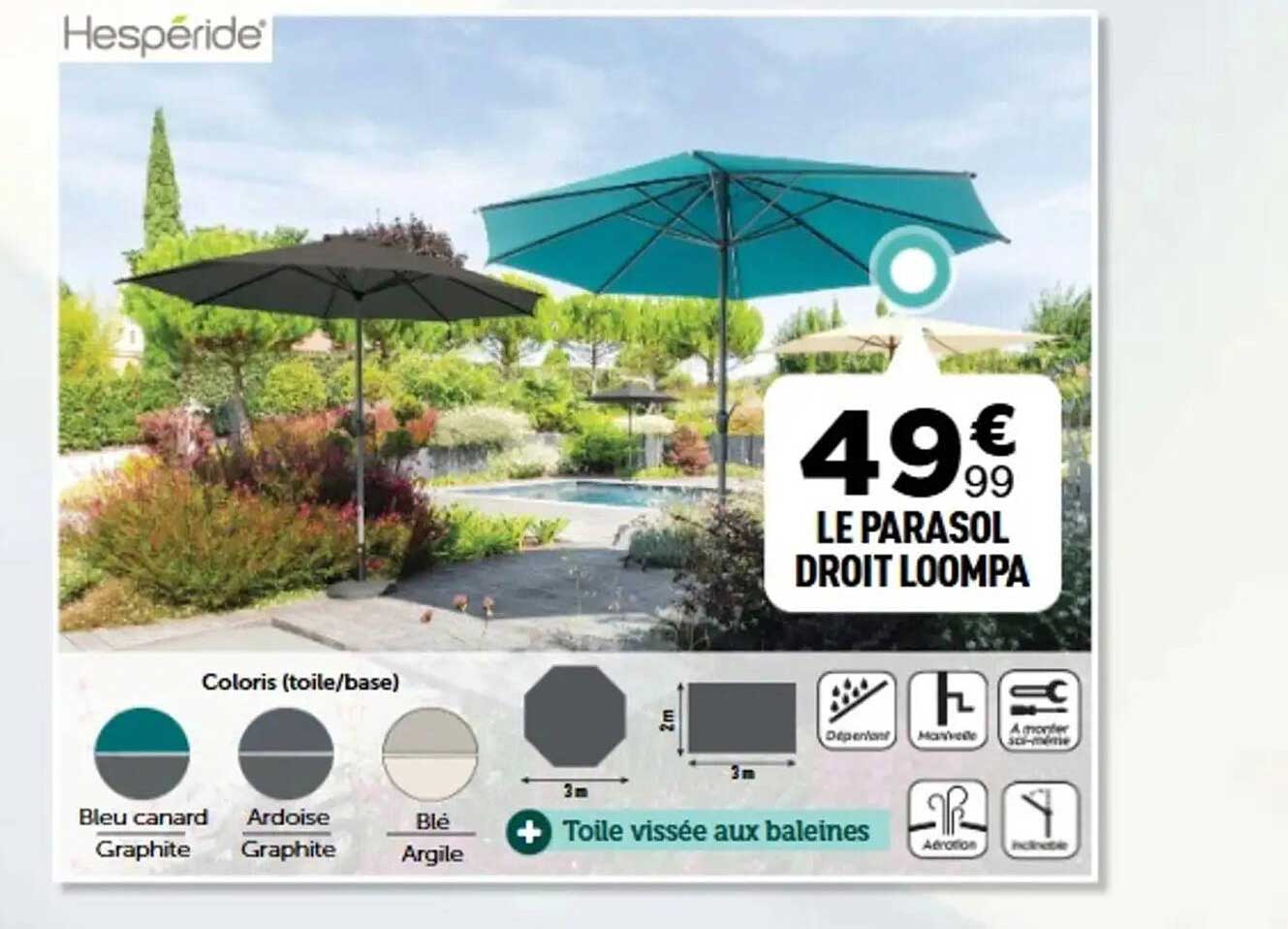 LE PARASOL DROIT LOOMPA