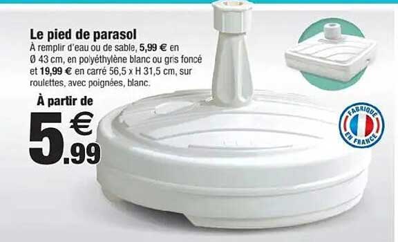 Le pied de parasol