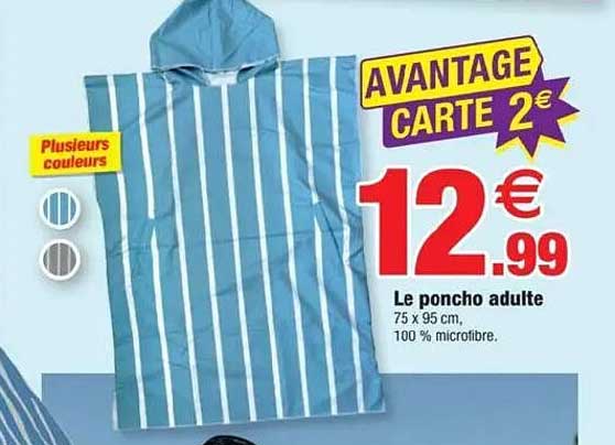 Le poncho adulte