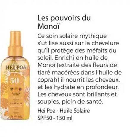 Les pouvoirs du Monoï