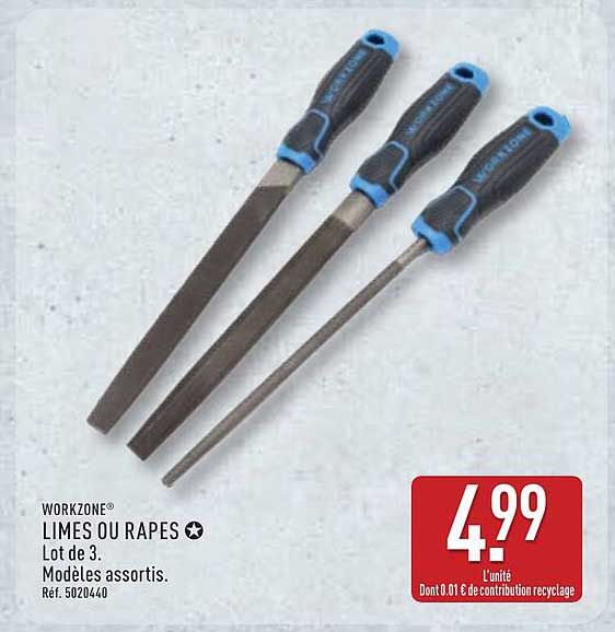LIMES OU RAPES - Lot de 3, Modèles assortis.
