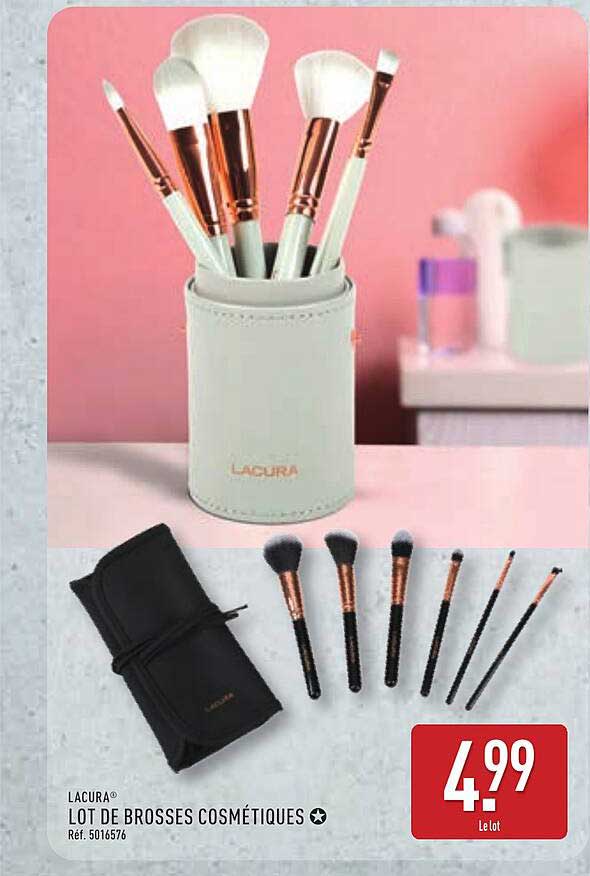 LOT DE BROSSES COSMÉTIQUES