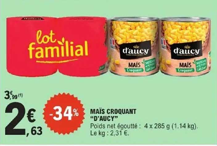 MAÏS CROQUANT "D'AUCY"