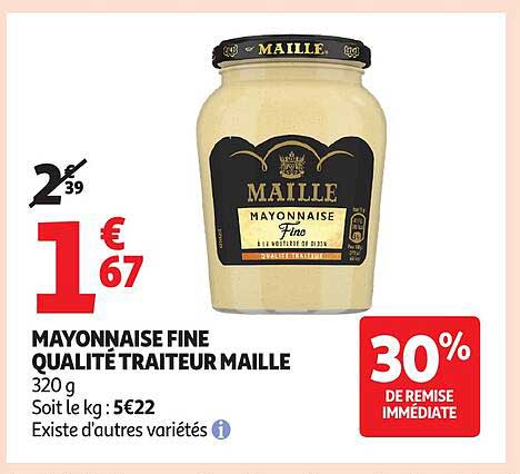 MAYONNAISE FINE QUALITÉ TRAITEUR MAILLE
