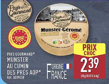 Munster au Cumin des Prés AOP