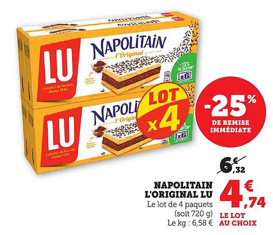 NAPOLITAIN L'ORIGINAL LU