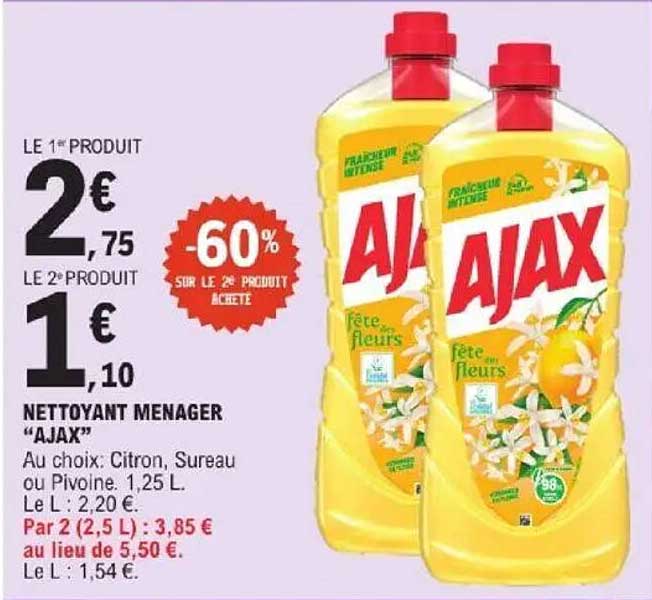 NETTOYANT MENAGER “AJAX”