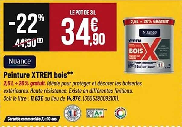 Peinture XTREM bois
