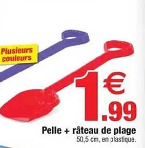 Pelle + râteau de plage