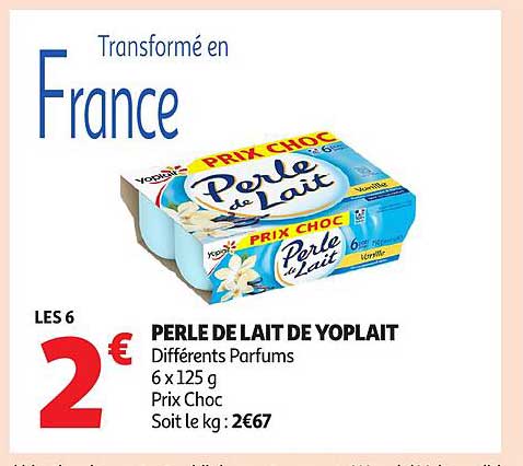 PERLE DE LAIT DE YOPLAIT