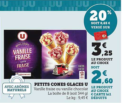 PETITS CONES GLACES U