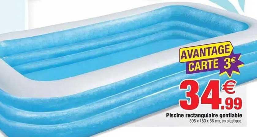 Piscine rectangulaire gonflable