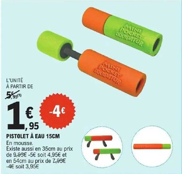 PISTOLET À EAU 15CM