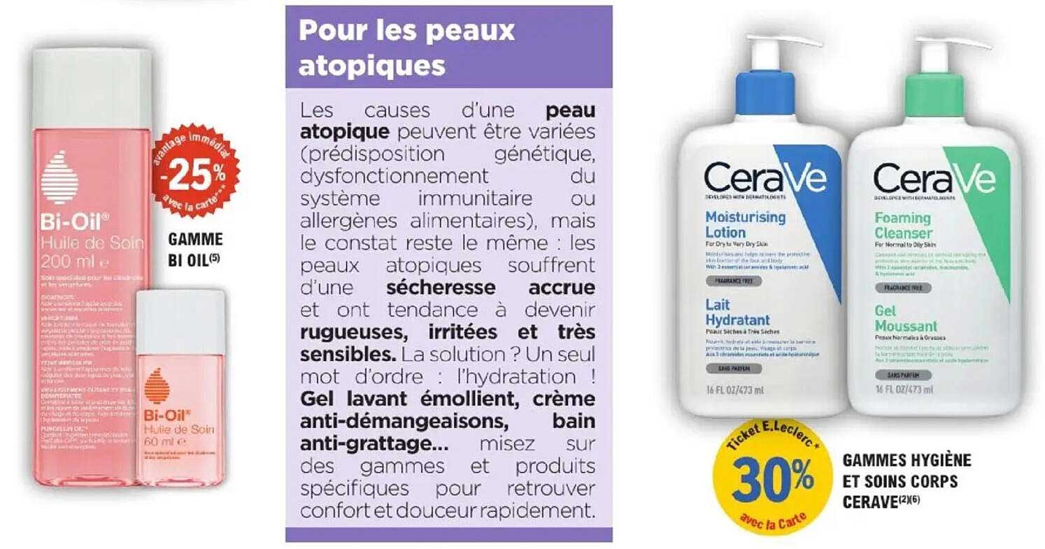 Pour les peaux atopiques