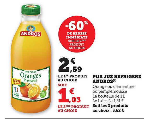 PUR JUS REFRIGERE ANDROS
