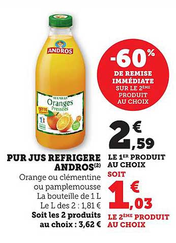 PUR JUS REFRIGERE ANDROS