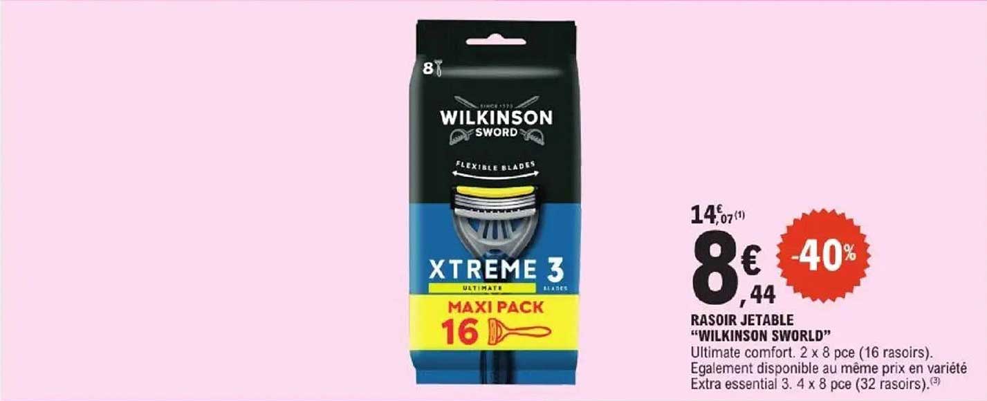 RASOIR JETABLE "WILKINSON SWORD"
