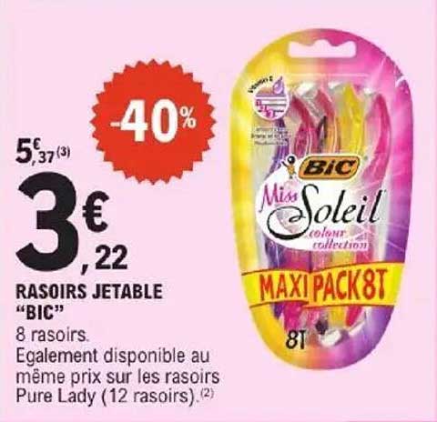 Rasoirs jetables "BIC"