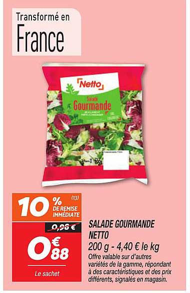 SALADE GOURMANDE NETTO