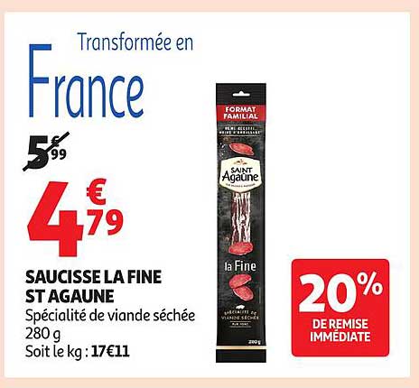 SAUCISSE LA FINE ST AGAUNE