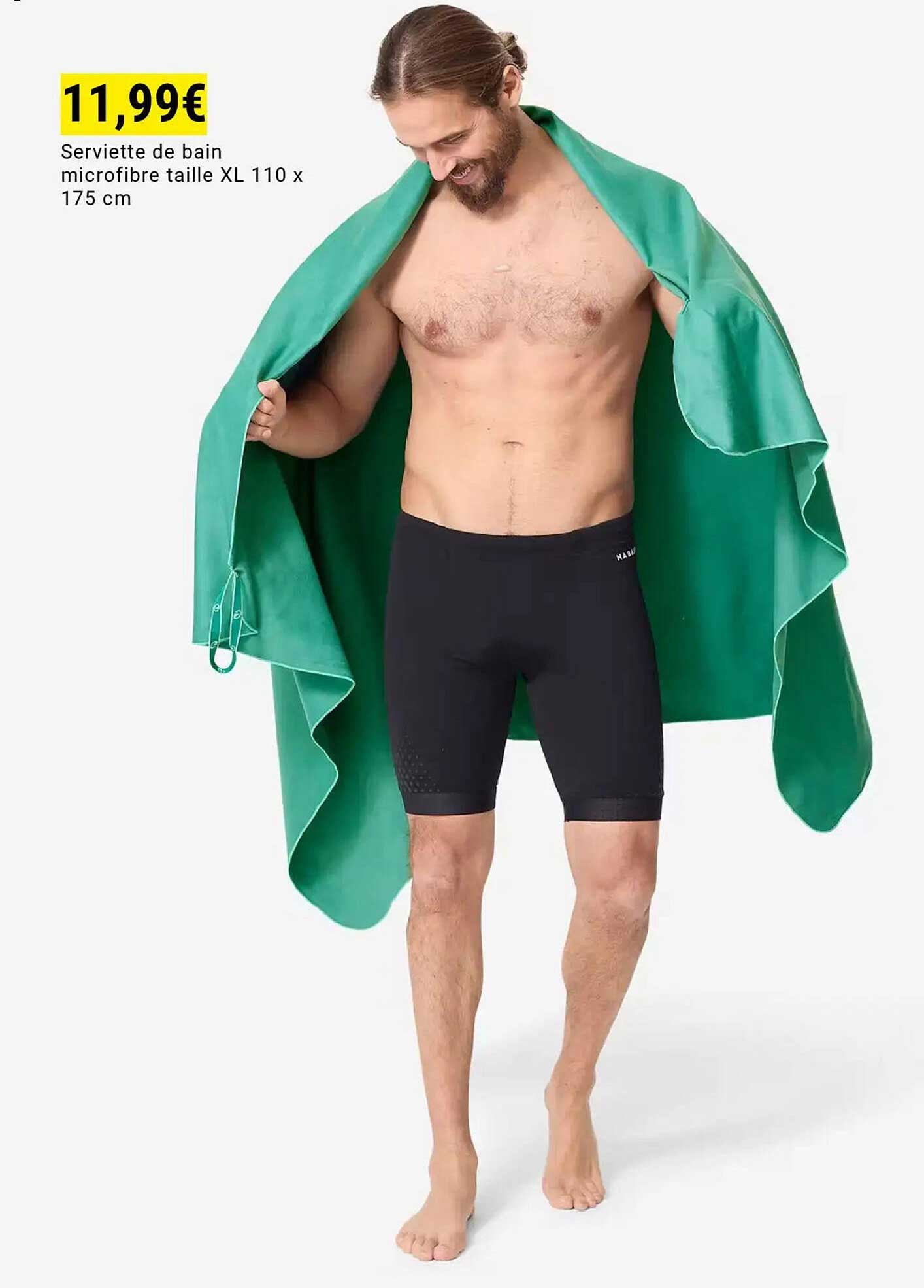 Serviette de bain microfibre taille XL 110 x 175 cm