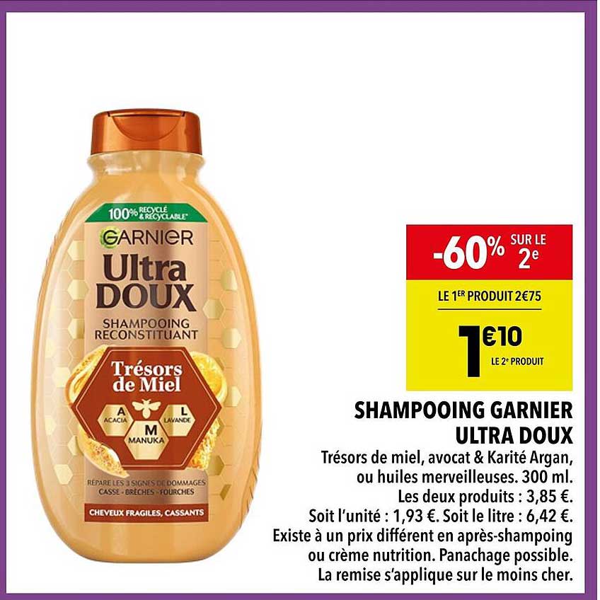 SHAMPOOING GARNIER ULTRA DOUX