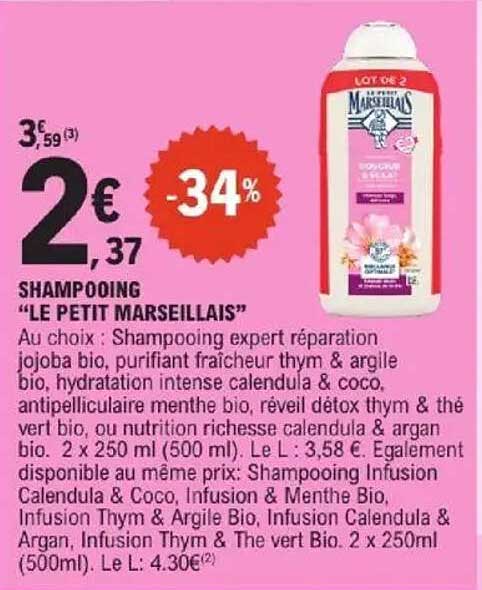 SHAMPOOING "LE PETIT MARSEILLAIS"