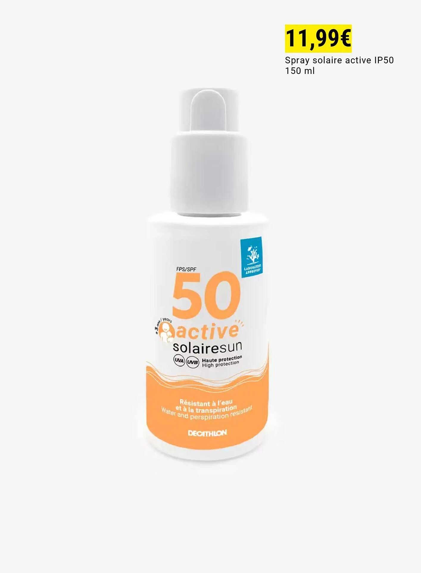Spray solaire active IP50 150 ml