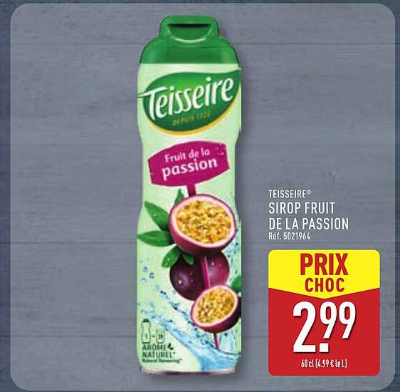 TEISSEIRE® SIROP FRUIT DE LA PASSION