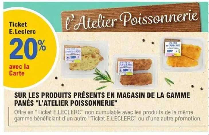 Ticket E.Leclerc 20% avec la Carte