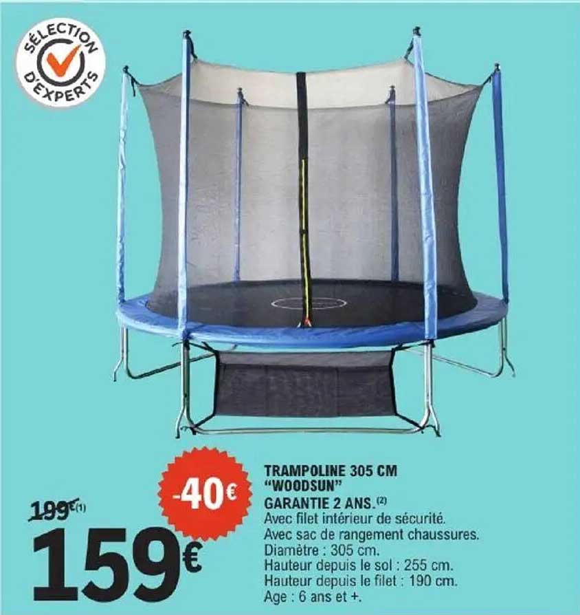 TRAMPOLINE 305 CM "WOODSUN"
