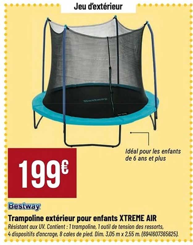 Trampoline extérieur pour enfants XTREME AIR