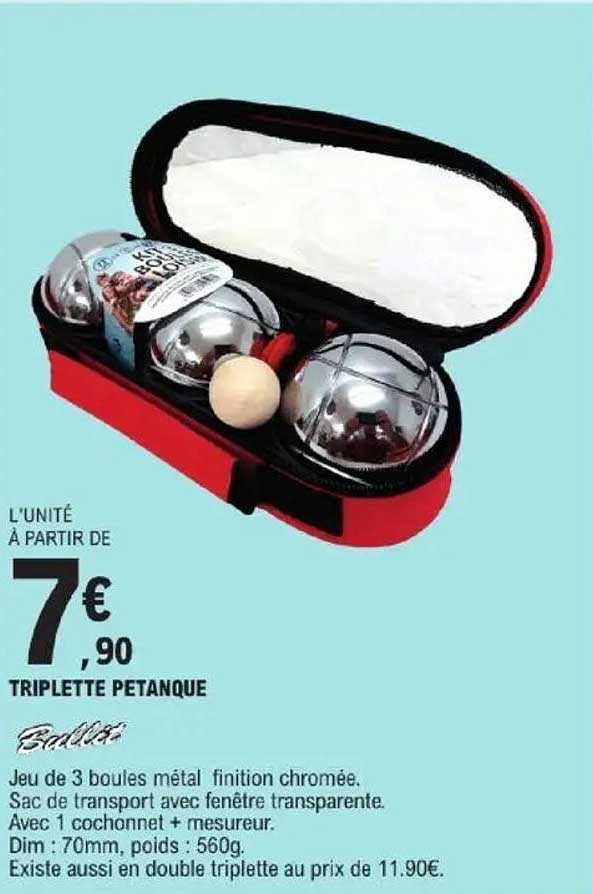 TRIPLETTE PETANQUE
