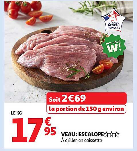 Veau : Escalope