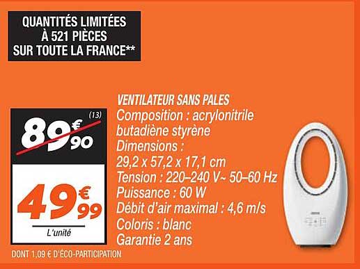 VENTILATEUR SANS PALES