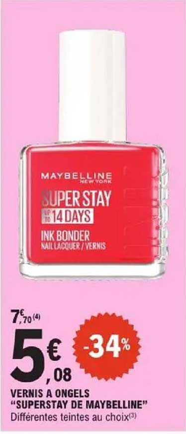 VERNIS A ONGLES “SUPERSTAY DE MAYBELLINE”