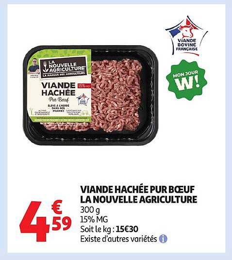 VIANDE HACHÉE PUR BŒUF LA NOUVELLE AGRICULTURE